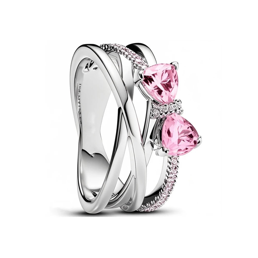 Anillo Lazos Rosados