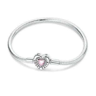 Pulsera de Corazón Brillante