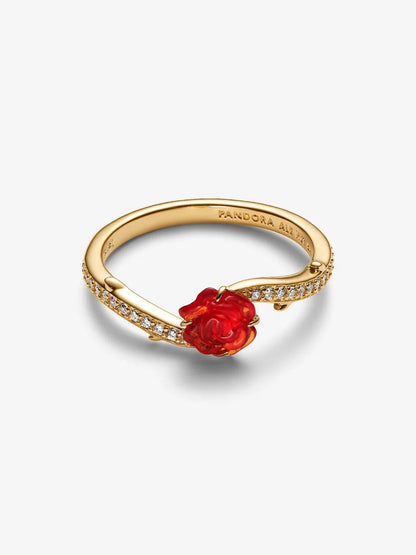 Conjunto de Anillos Rosas Encantadas – 2 Piezas