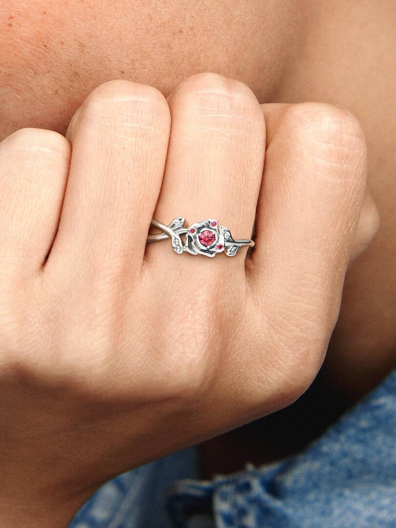 Conjunto de Anillos Rosas Encantadas – 2 Piezas