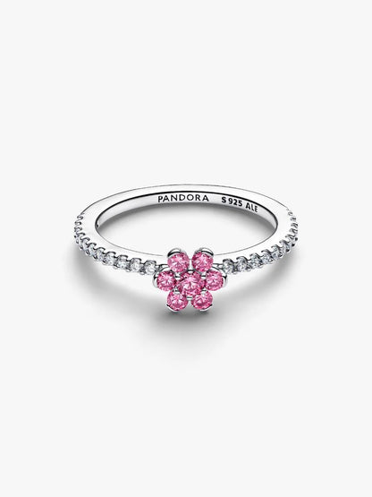 Anillo Flor Brillante Rosa