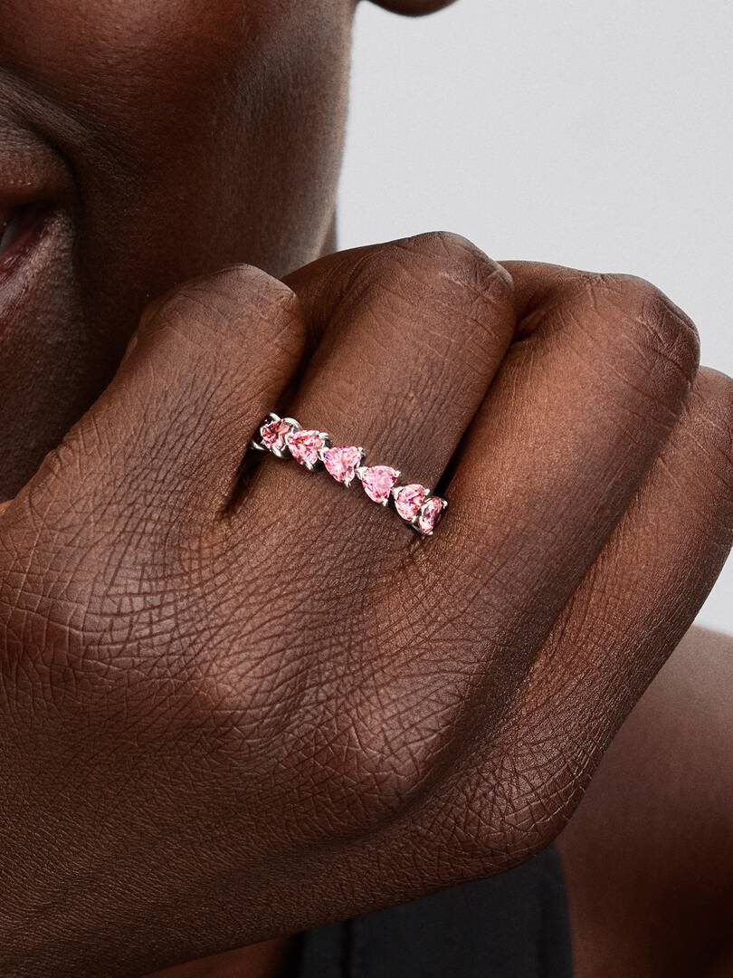 Conjunto de Anillos Corazón Brillante – 2 Piezas