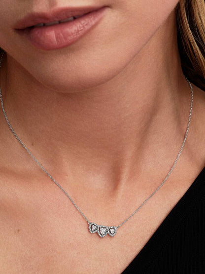 Collar Triple Halo Corazón