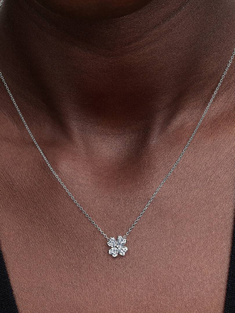 Collar Trébol de la Suerte Brillante