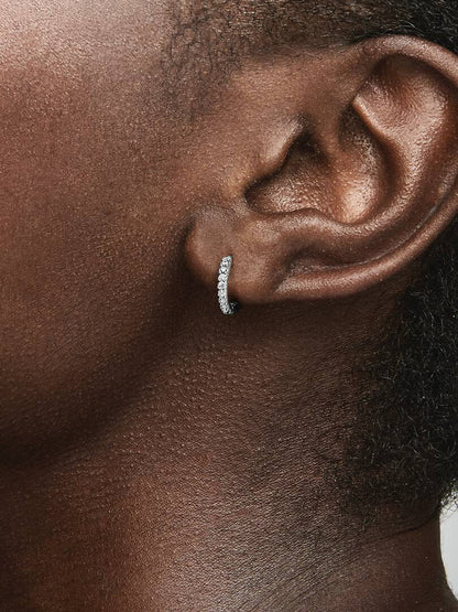 Pendientes de Aro Abrazo Brillantes