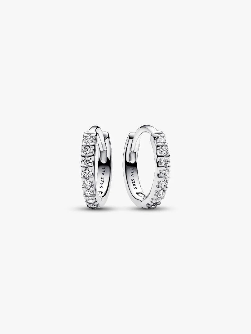 Pendientes de Aro Abrazo Brillantes