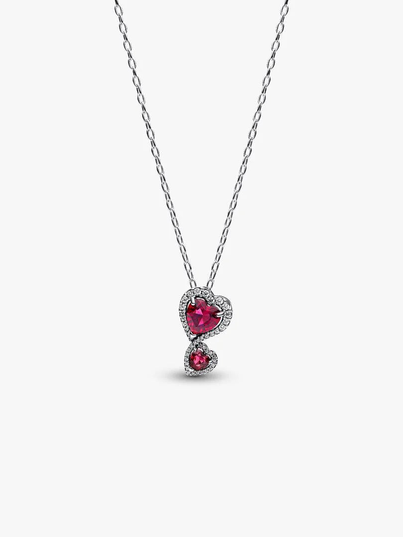 Collar Halo Rojo Corazones