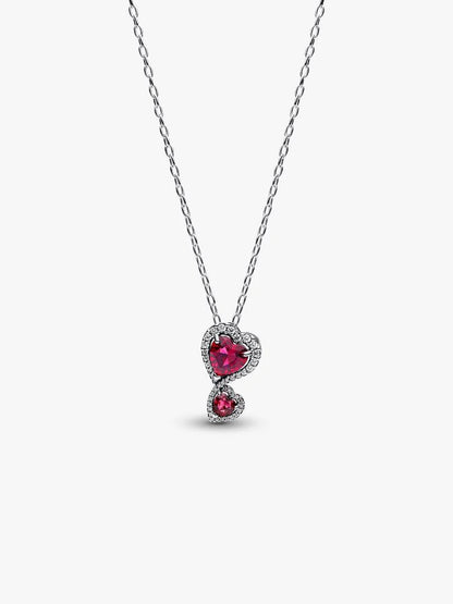 Collar Halo Rojo Corazones