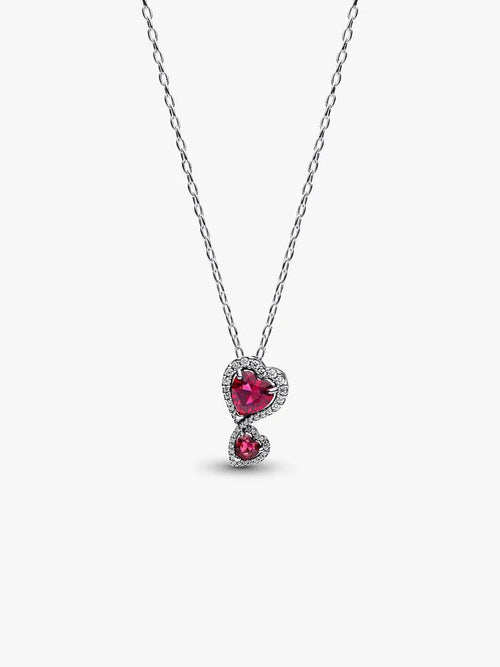 Collar Halo Rojo Corazones