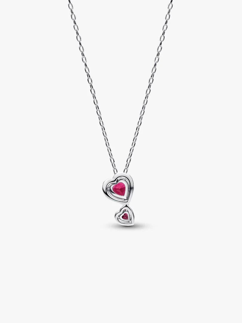 Collar Halo Rojo Corazones