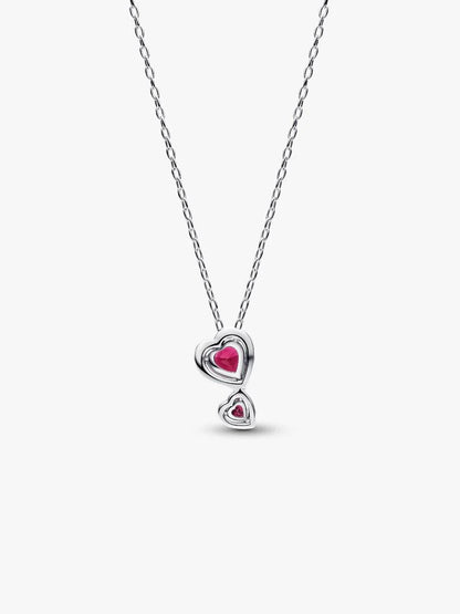 Collar Halo Rojo Corazones