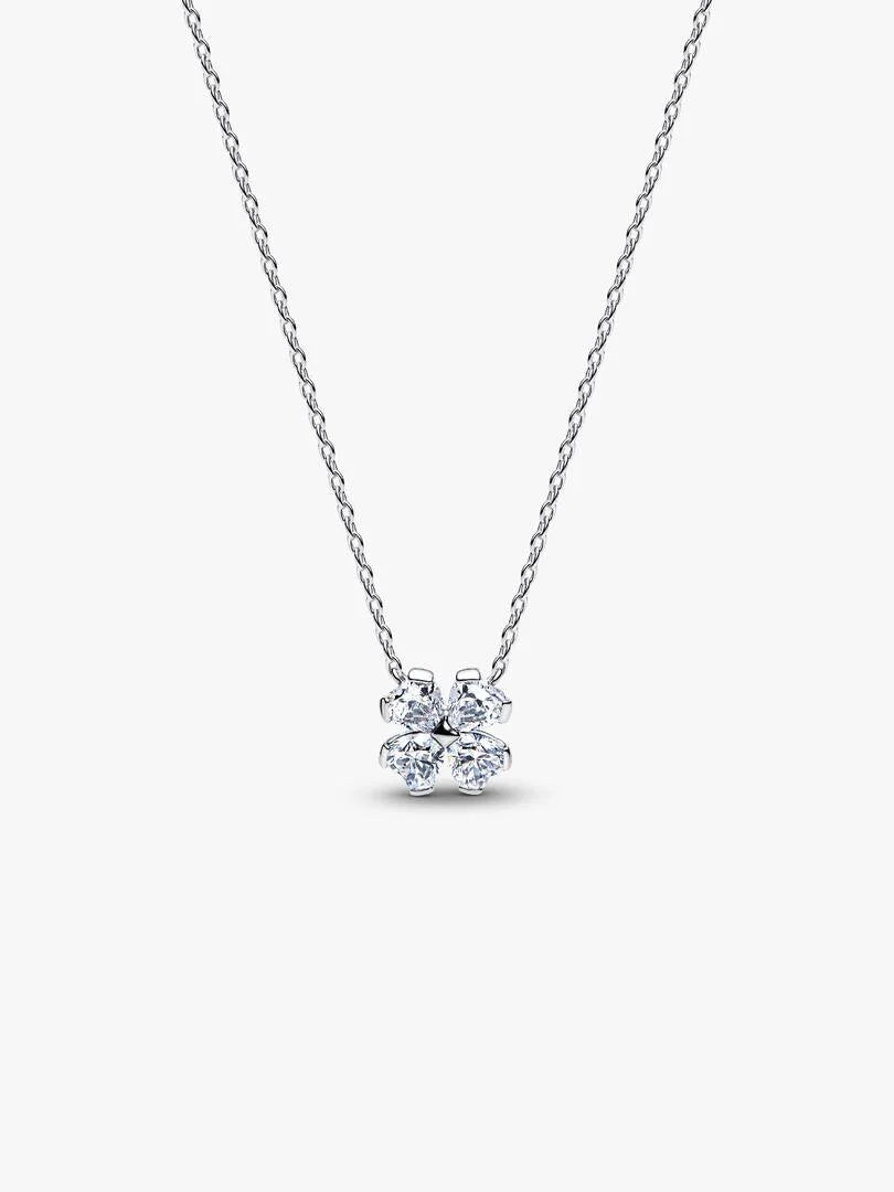 Collar Trébol de la Suerte Brillante