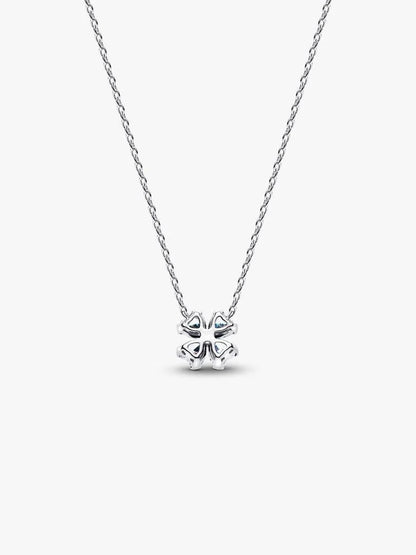 Collar Trébol de la Suerte Brillante