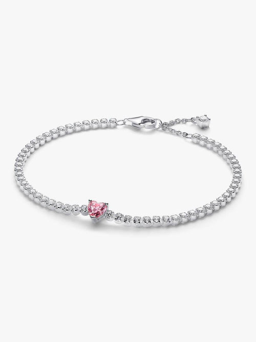 Pulsera de Tenis Corazón Brillante