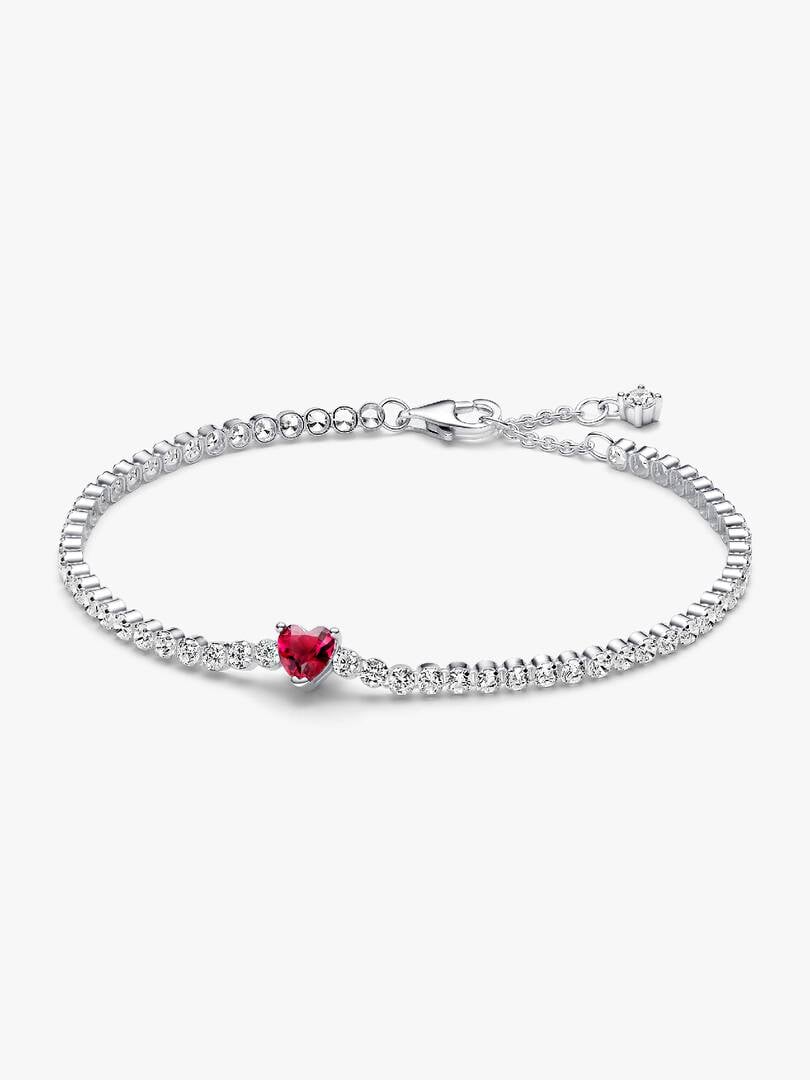 Pulsera de Tenis Corazón Brillante