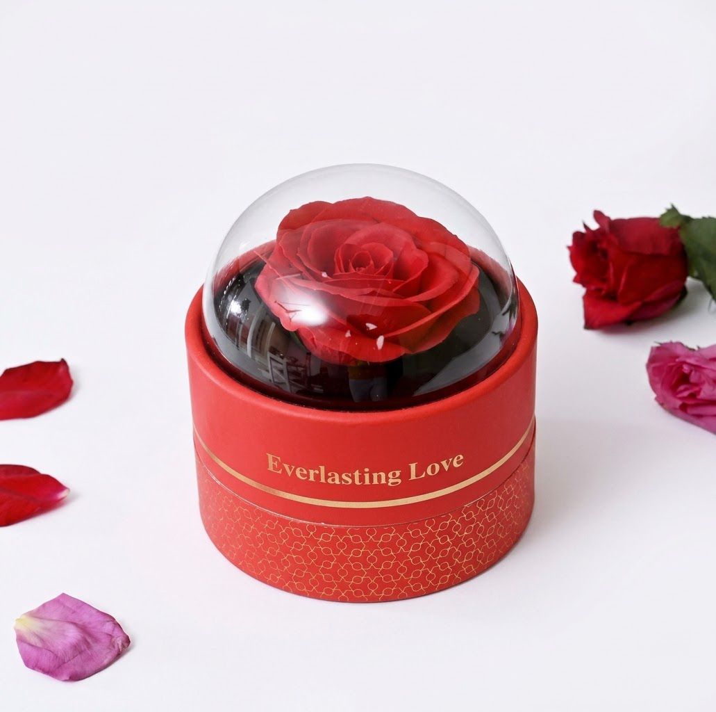 Caja para Accesorios con Rosa