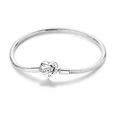 Pulsera Cierre de Corazón "Forever"