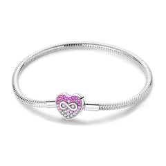 Pulsera Corazón Infinito Rosa