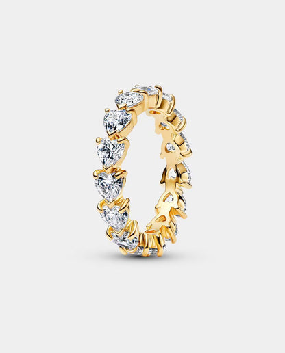 Anillo Corazones Transparentes