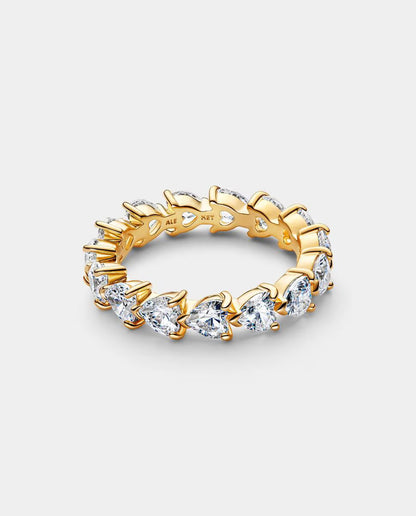 Anillo Corazones Transparentes